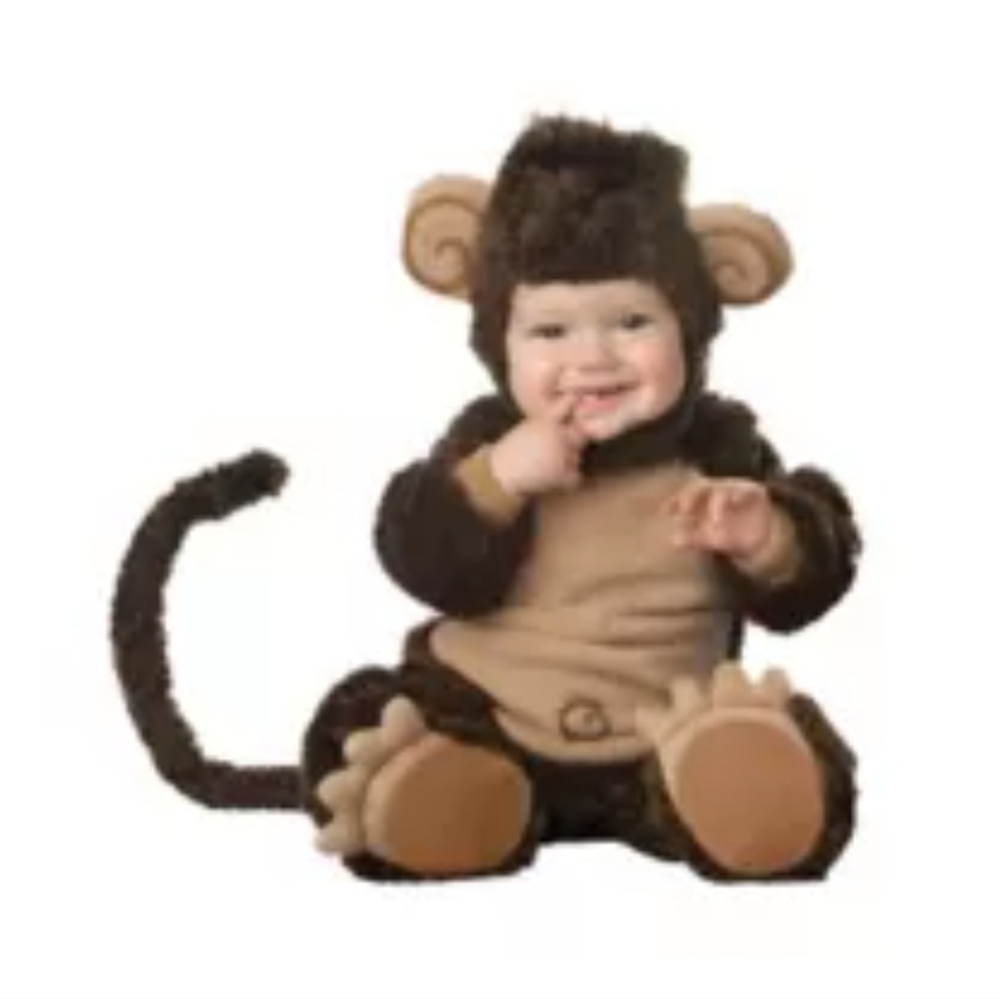 Baby Lil' Monkey Costume by incharacter Size 12-18 Months